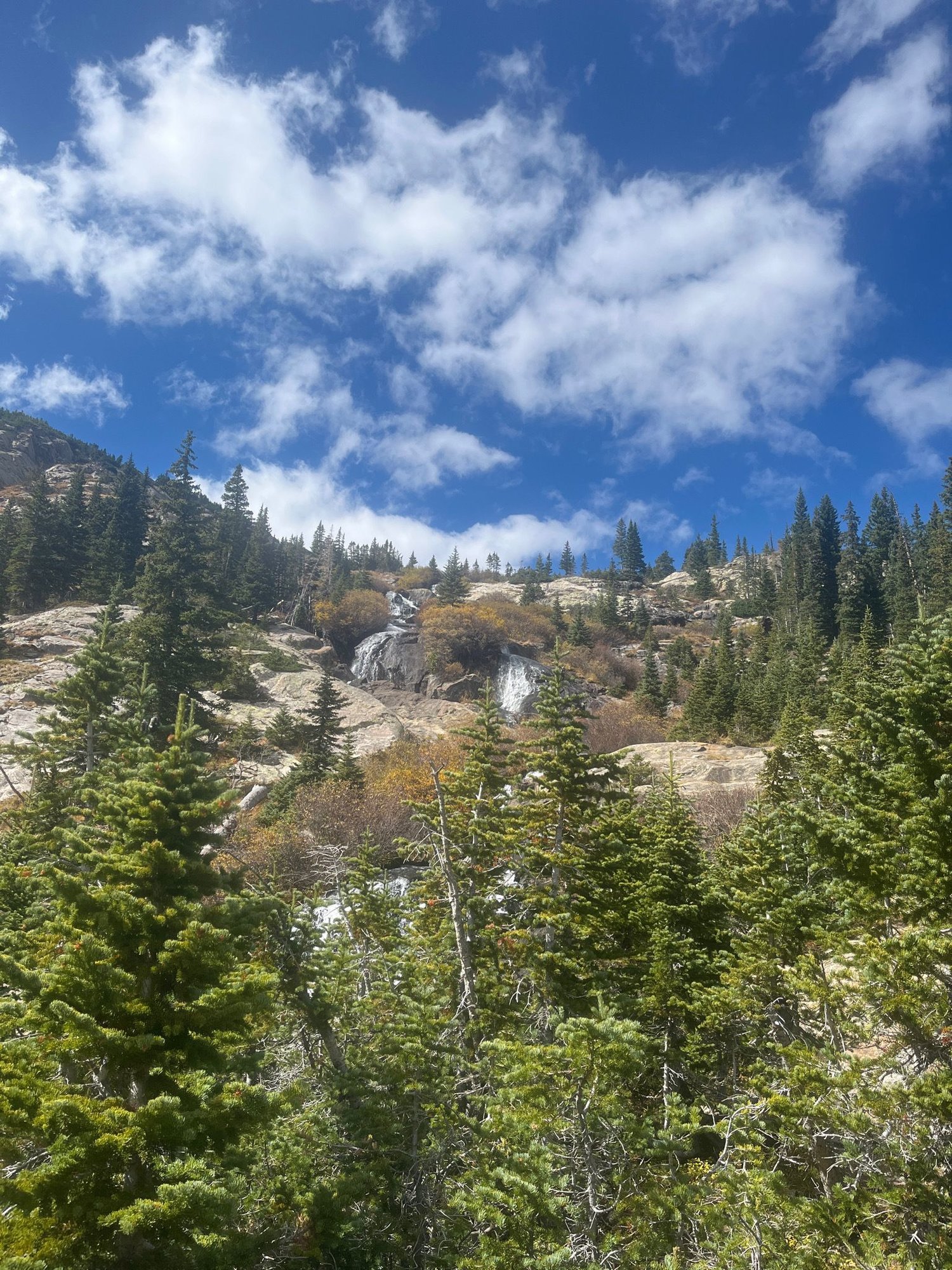 McCullough Gulch Waterfall Hiking Trail in Breckenridge, Colorado
